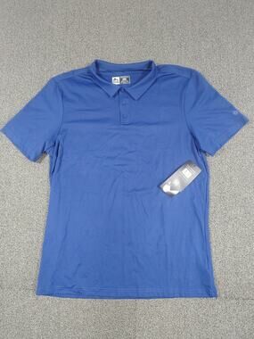 NWT RBX Golf Men's Size M Short Sleeve 3-Button Collar Polo Shirt Navy Blue
